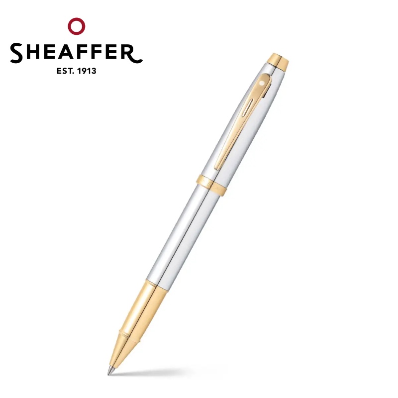 免費客製化刻字【Sheaffer】100亮鉻金鋼珠筆 SFE1934051✿50B003